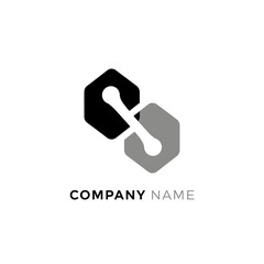 Interconnected Hexagons - A Modern Logo Design for Technology and Innovation.