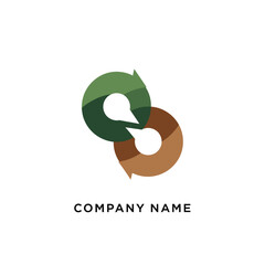 Interlocking Circles Logo Representing Communication and Connection.