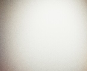 A minimalist abstract background featuring a prominent grainy or noise texture. The design is primarily light gray or off-white, with a bright white center and a soft, subtle vignette darkening 