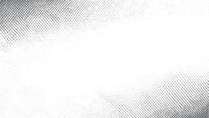 Monochrome halftone texture overlay for organic vintage grunge design. Retro halftone vector texture with subtle ink print and splattered effect. 