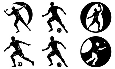 Obraz premium Dynamic athletes in action capture the thrill of sport for powerful athletic branding and energetic designs