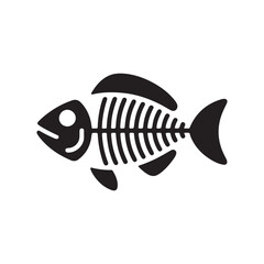 fish on a plate. vector eps 10