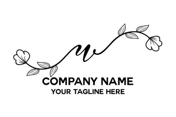 letter u combined with flowers