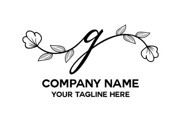 letter g combined with flowers