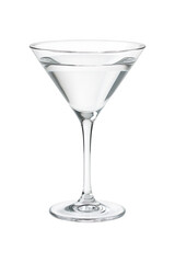 Crystal Clear Martini Glass A Refreshing Image High quality Realistic image.
