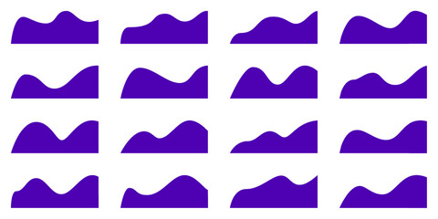 Wave shape certificate vector header. Luxury curved border design, cover cover. Abstract divider for banner footer, side bar decoration. Website separator for flyer, ribbon pattern bottom page frame