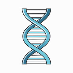 DNA Strand Icon Depicting Genetic Code and Scientific Understanding for Educational Purposes