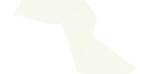 A single white toilet paper roll with a long trailing sheet isolated on transparent background