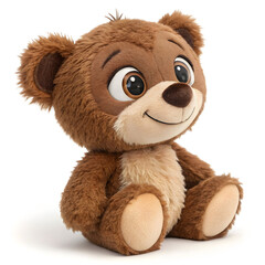 adorable brown teddy bear plush toy