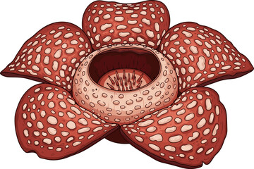 Rafflesia Arnoldii Giant Flower Vector