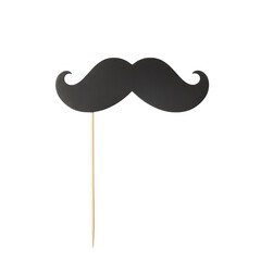 Black paper mustache party photo booth prop