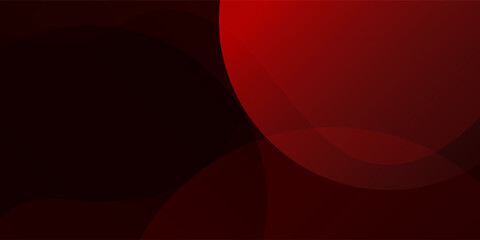 Dark Red Abstract Circle Overlap Background