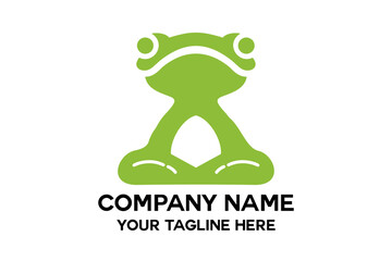 simple frog animal logo