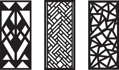 Geometric patterns for decorative panels