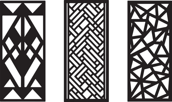 Geometric patterns for decorative panels