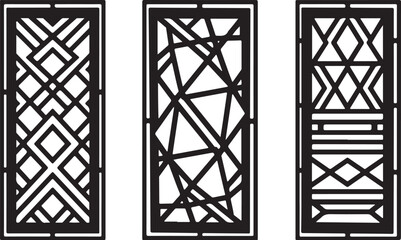 Elegant geometric panel designs for modern interiors