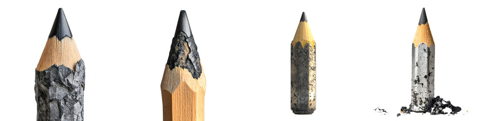 Unused pencil – A pencil that has not been used, symbolizing untapped potential. Isolated on Clear White Background Highly Detailed