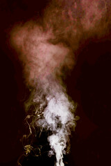 smoke on a white background