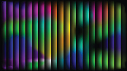 Neon Color Flow Pattern with Vertical Light Distortions