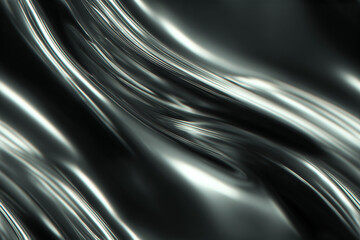 Dark Metallic Liquid Flow Texture Background Seamless Pattern