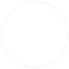 Simplified circular contour presenting precise geometric rhythm through clean lines.