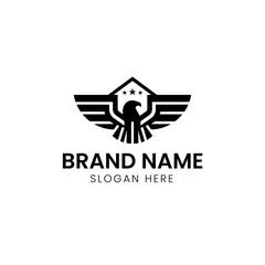 Flying Eagle Bird Logo Design