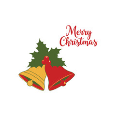 Christmas bell vector line icon