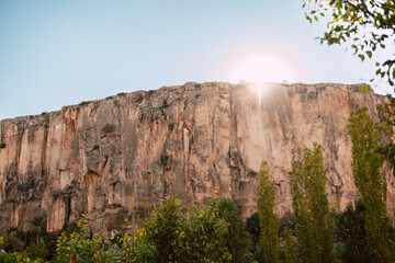 Ihlara Valley, Cappadocia, Turkey, with ancient rock temples and biblical frescoes