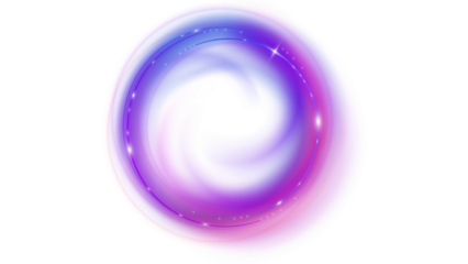 Hd transparent neon glow effects of circles formations 