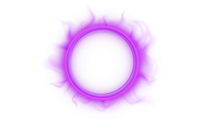 Hd transparent neon glow effects of circles formations 