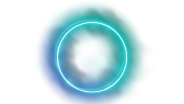 Hd transparent neon glow effects of circles formations 