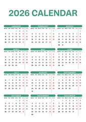 2026 Calendar
