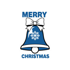 Christmas bell vector line icon