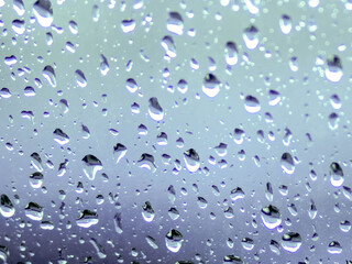 drops of water on the window