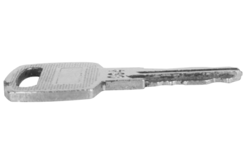 House key on white background