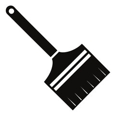 Paintbrush vector clean black silhouette design white background
