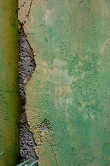 Peeling Paint on Concrete &ndash; Distressed Weathered Wall