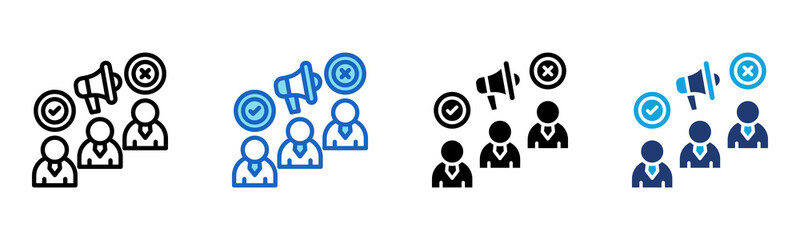 Net Promoter Score icon Multi Style Vector Illustration