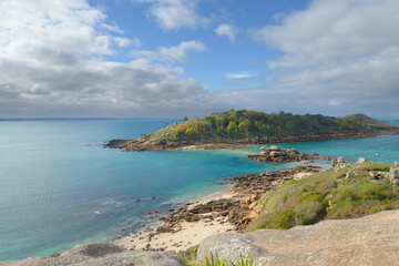 Magnifique paysage de mer à Trébeurden en Bretagne - France