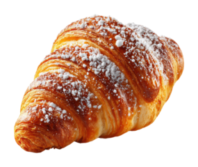 Savor flaky croissant pastries at a cozy bakery in your neighborhood isolated on transparent background
