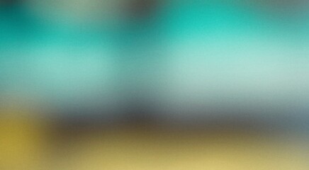Abstract grainy background with blurred teal-blue and yellow-gold gradient.