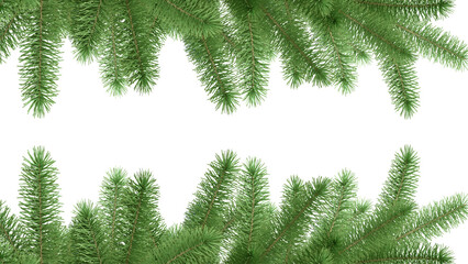 Tree branches border frame 