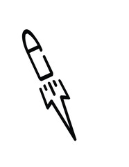 space rocket vector illustration