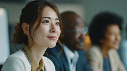 Fototapeta premium グローバルな会社の会議