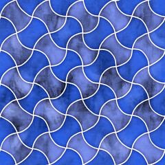 seamless pattern with wavy lines