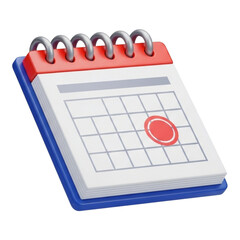 Mark your important dates with this vibrant, modern planner icon, perfect for scheduling and reminders