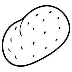 Fresh Potato Vector Illustration