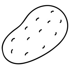 Fresh Potato Vector Illustration