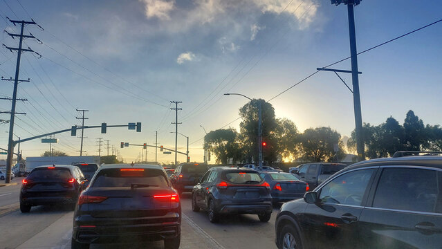 Cars Stuck In Traffic