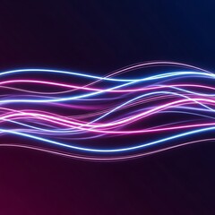 Abstract blue wave design with flowing lines and futuristic energy pattern